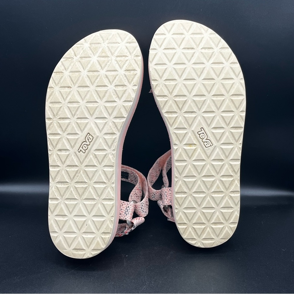 Teva Chacha Tropical Peach Midform Wedges Sandals Womens Size 9 - Picture 9 of 15